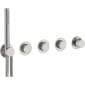Image of Roca: T-Multi Switch Thermostatic Bath-shower Valve, Outlet and Handset (3-Way)
