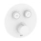 Image of Roca: T-3000 Wall-mounted Built-in Round Thermostatic Shower Mixer Valve (2-Way)