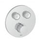 Image of Roca: T-3000 Wall-mounted Built-in Round Thermostatic Shower Mixer Valve (2-Way)