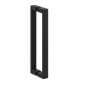 Image of Crosswater: Asura Infold Shower Door with Side Panel (8mm, Matt Black)