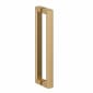 Image of Crosswater: Asura Shower Enclosure with Hinged Door and Side Panel (8mm, Brushed Brass)