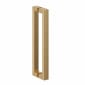 Image of Crosswater: Asura Shower Enclosure with Hinged Door and Side Panel (8mm, Brushed Brass)
