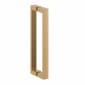 Image of Crosswater: Asura Shower Enclosure with Hinged Door and Side Panel (8mm, Brushed Brass)