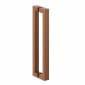 Image of Crosswater: Asura Shower Enclosure with Hinged Door and Side Panel (8mm, Brushed Bronze)