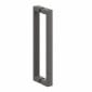 Image of Crosswater: Asura Shower Enclosure with Hinged Door and Side Panel (8mm, Slate)