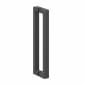 Image of Crosswater: Asura Shower Enclosure with Hinged Door and Side Panel (8mm, Slate)