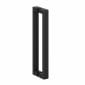 Image of Crosswater: Asura Shower Enclosure with Hinged Door and Side Panel (8mm, Matt Black)