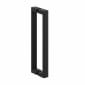 Image of Crosswater: Asura Shower Enclosure with Hinged Door and Side Panel (8mm, Matt Black)