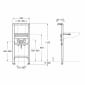 Image of Roca: Duplo S Basin Frame for Wall-Hung Basins