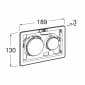 Image of Roca: Duplo S PS3 Dual Flush Push Buttons Only