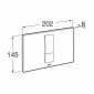 Image of Roca: Duplo S PS4 Dual Flush Operating Plate
