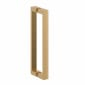 Image of Crosswater: Asura Infold Shower Door with Side Panel (8mm, Brushed Brass)