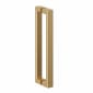 Image of Crosswater: Asura Infold Shower Door with Side Panel (8mm, Brushed Brass)