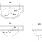 Image of Burlington Curved 505mm Cloakroom Basin