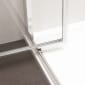 Image of Crosswater: Clear 6 Pivot Shower Door with Side Panel (6mm)