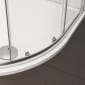 Image of Crosswater: Kai 6 Offset Quadrant Single Door Shower Enclosure (6mm)