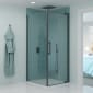 Image of Crosswater: Optix 10 Pivot Shower Door with Side Panel (10mm)