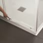 Image of Crosswater: Clear 6 Single Sliding Shower Door with Side Panel