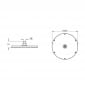 Image of VitrA: Origin Round Rain Shower Head (250mm)