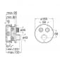 Image of Roca: T-3000 Wall-mounted Built-in Round Thermostatic Shower Mixer Valve (2-Way)