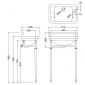 Image of Burlington Edwardian Rectangular Cloakroom 515mm Basin