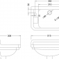 Image of Burlington Edwardian Rectangular Cloakroom 515mm Basin