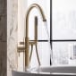 Image of Crosswater MPRO Freestanding Bath Tap With Shower Kit