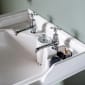 Image of Burlington Traditional Pillar Basin Taps