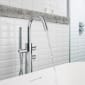 Image of Crosswater Kai Lever Freestanding Bath Tap With Shower Kit