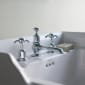 Image of Burlington Traditional 3 Tap Hole Basin Mixer Tap With Pop-up Waste