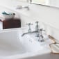 Image of Burlington Traditional 3 Tap Hole Basin Mixer Tap With Pop-up Waste